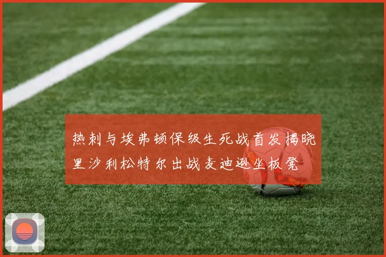热刺与埃弗顿保级生死战首发揭晓里沙利松特尔出战麦迪逊坐板凳